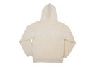 Coronamos Off-White Rhinestone Hoodie